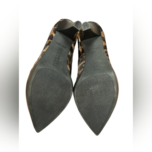 Hispanitas European Pony Hair Leopard Print Leather Heel Size 40/9.5 EUC - Picture 7 of 7